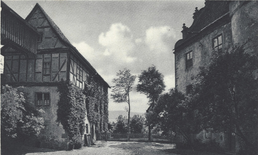 Hinterburg -Ansicht der Gebäude