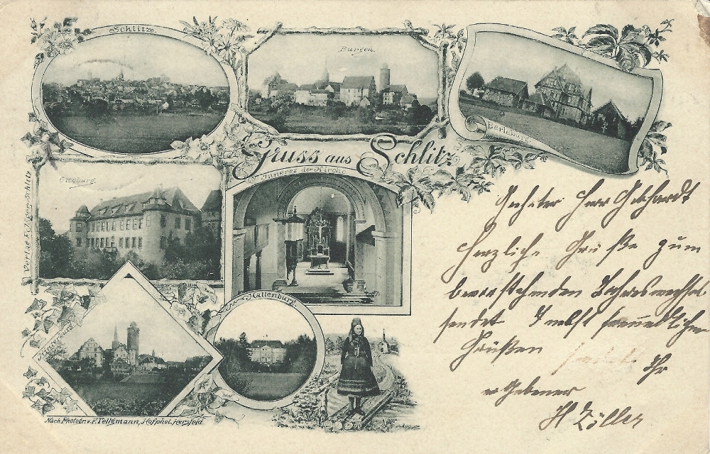 Stadtansicht - alte Postkarte