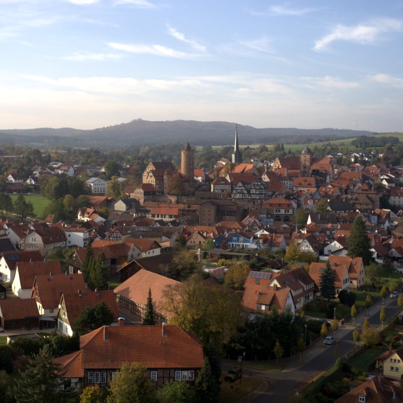 Luftaufnahme Burgenstadt Schlitz