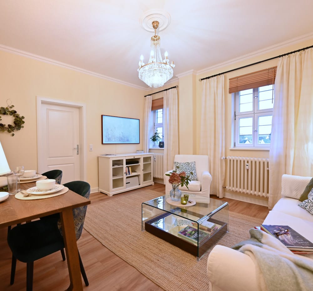 Apartment Gräfin Amalia - elegantes Apartment mit Wohnzimmer und Küche, 59 m², 2 Schlafzimmer, 3 Gäste